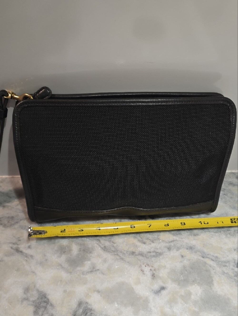 Coach Black Canvas And Leather Wristlet - Picture 3 of 16